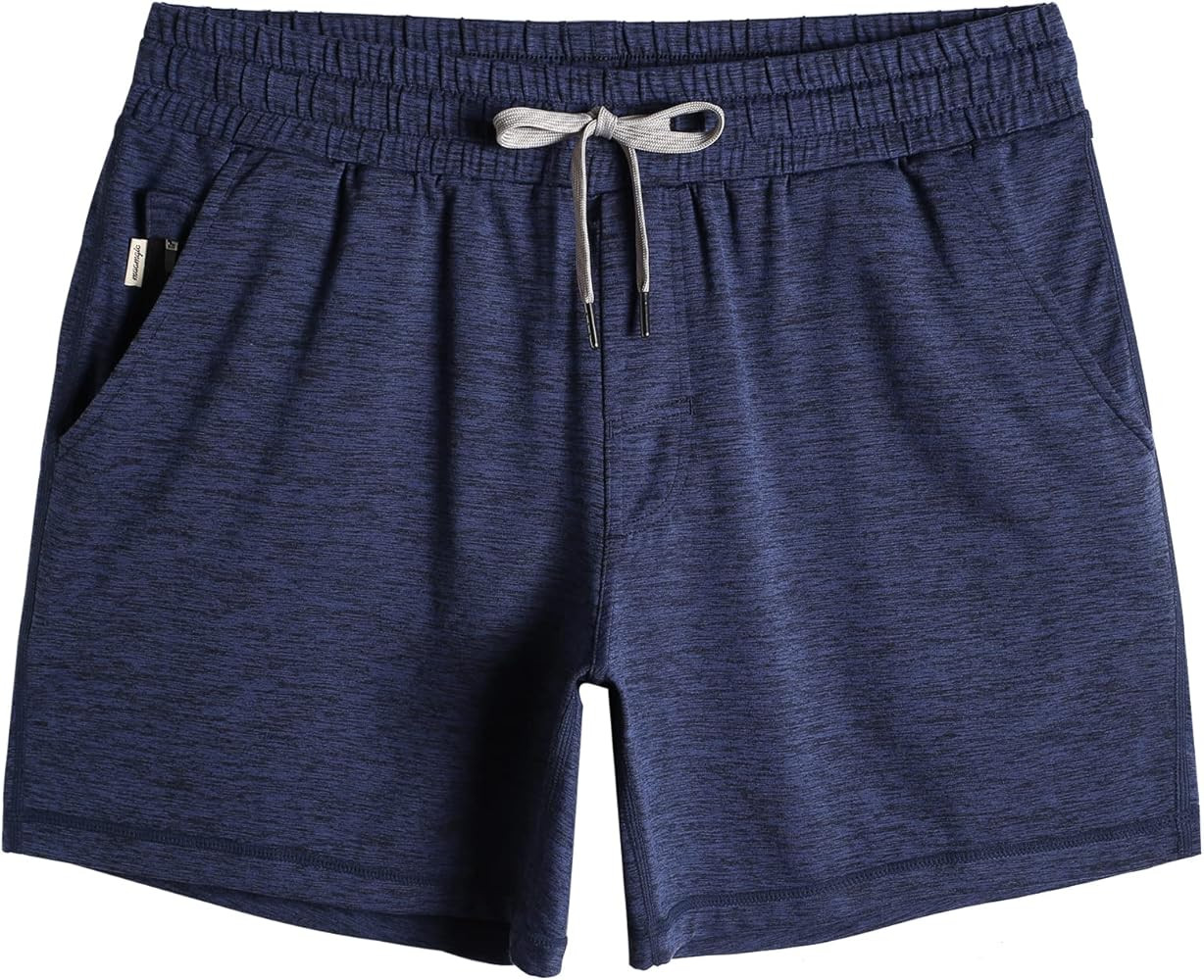 maamgic Mens Workout Shorts 5" Short Shorts Soft Stretch Running Gym Athletic Shorts with Zip Poc... | Amazon (US)