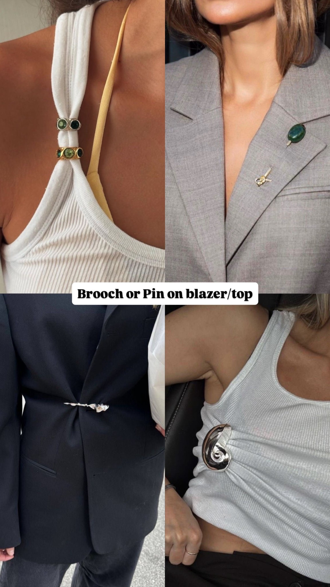 Small but mighty ✨ Brooches are back to level up your blazers, bags, and coats this season. #BroochStyle #FashionAccessory #OOTDTrends #ChicVibes #TrendAlert2026

#LTKFestival #LTKSaleAlert #LTKgrwm