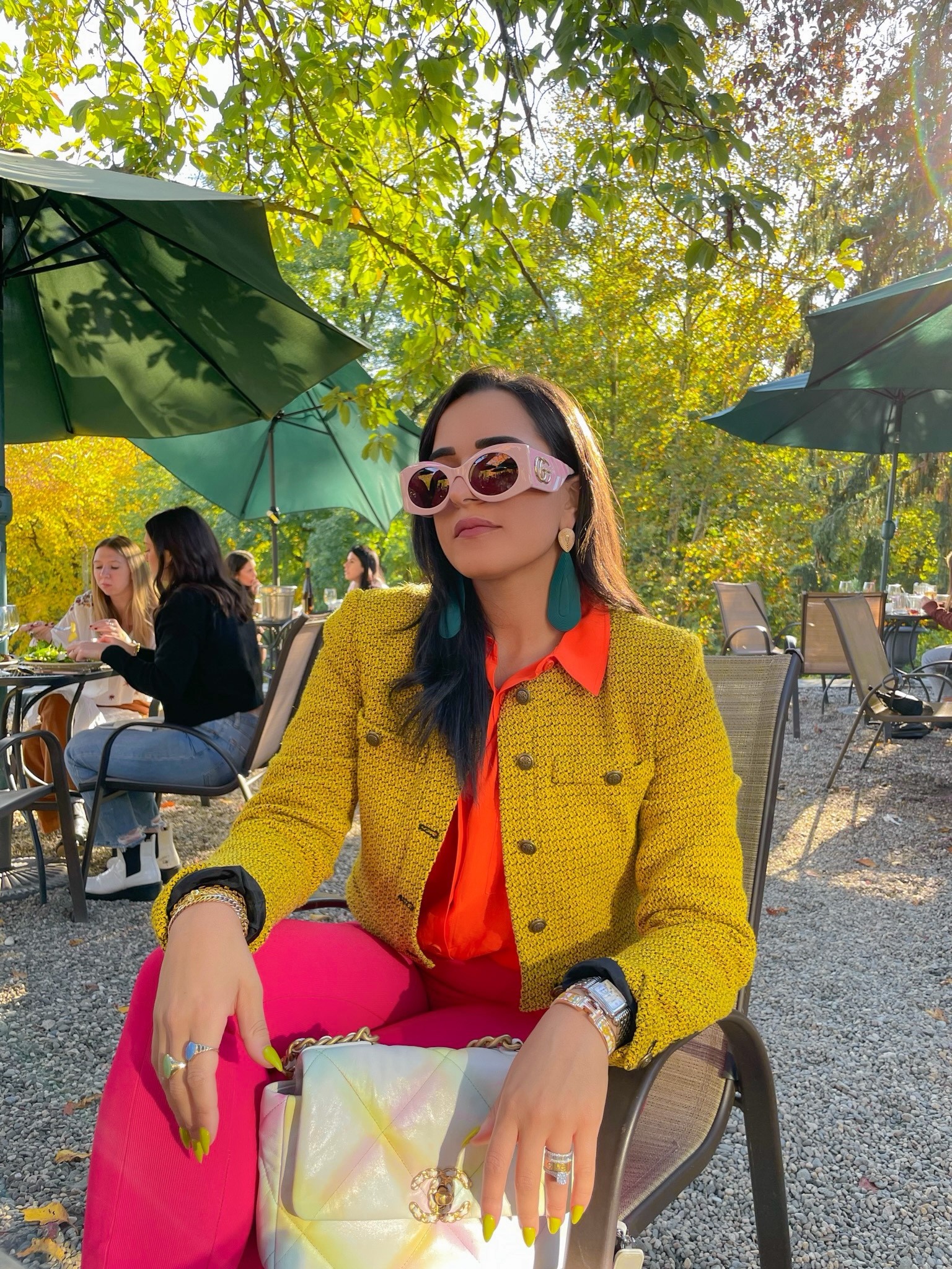 The Fall outfit gives me all the feels! Linking Alternatives for y’all since this Blazer is no longer available at Saks! 
•
Shop this look && Follow me on Instagram at @nardinemarie for more Colorful Style finds!

#LTKU #LTKSeasonal #LTKstyletip