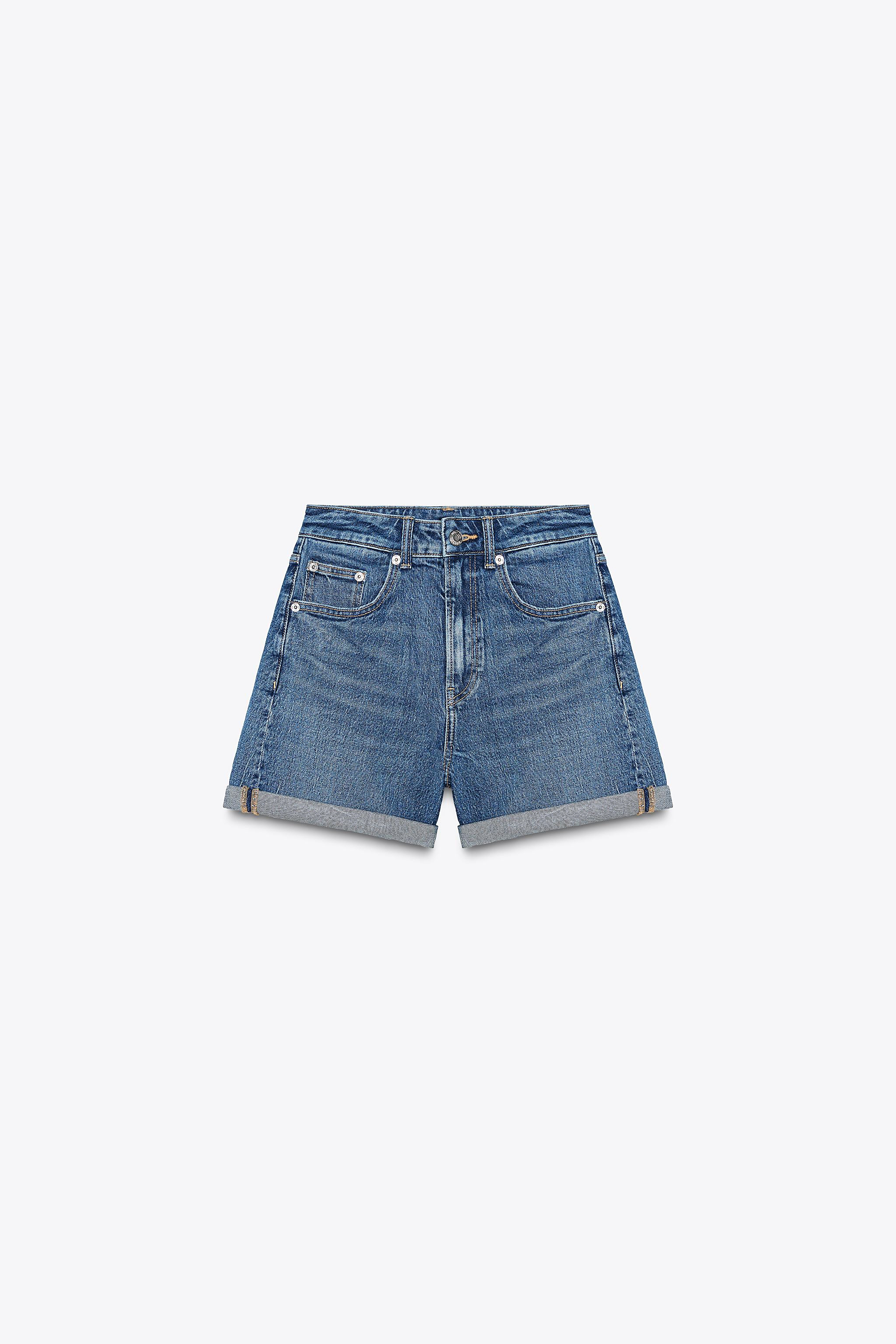 HIGH-WAISTED MOM FIT SHORTS | Zara US