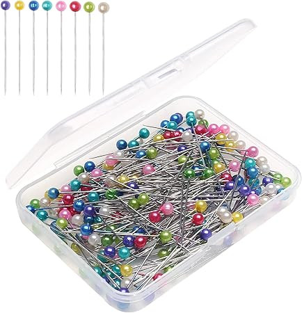 iminoo 200 pcs Multicolor Sewing Pins Plastic Head Straight Pins Craft Positioning Pins Fixed Sew... | Amazon (US)