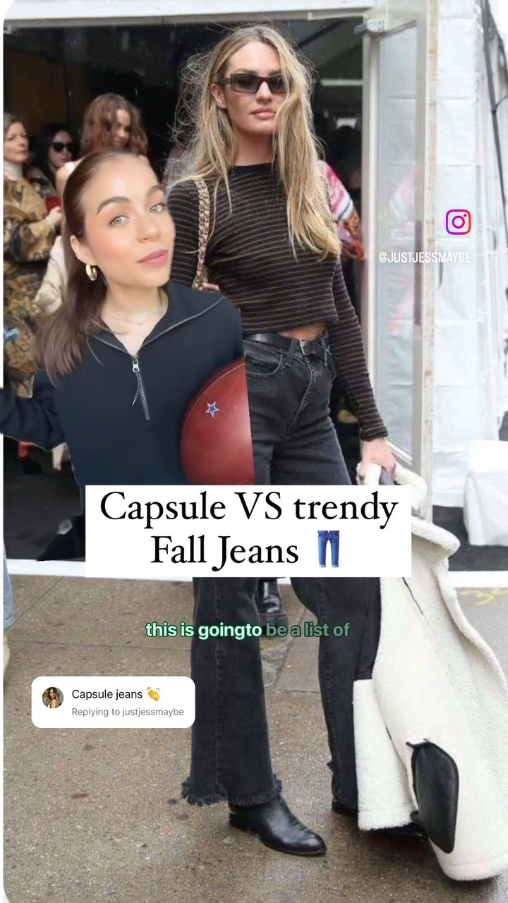 Capsule wardrobe outfit , but let’s talk about some jeans

#LTKStyleTip #LTKVideo #LTKSeasonal