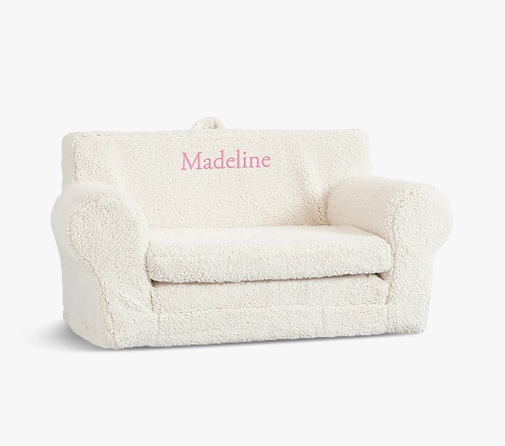 Anywhere Sofa Lounger®, Cream Sherpa | Pottery Barn Kids