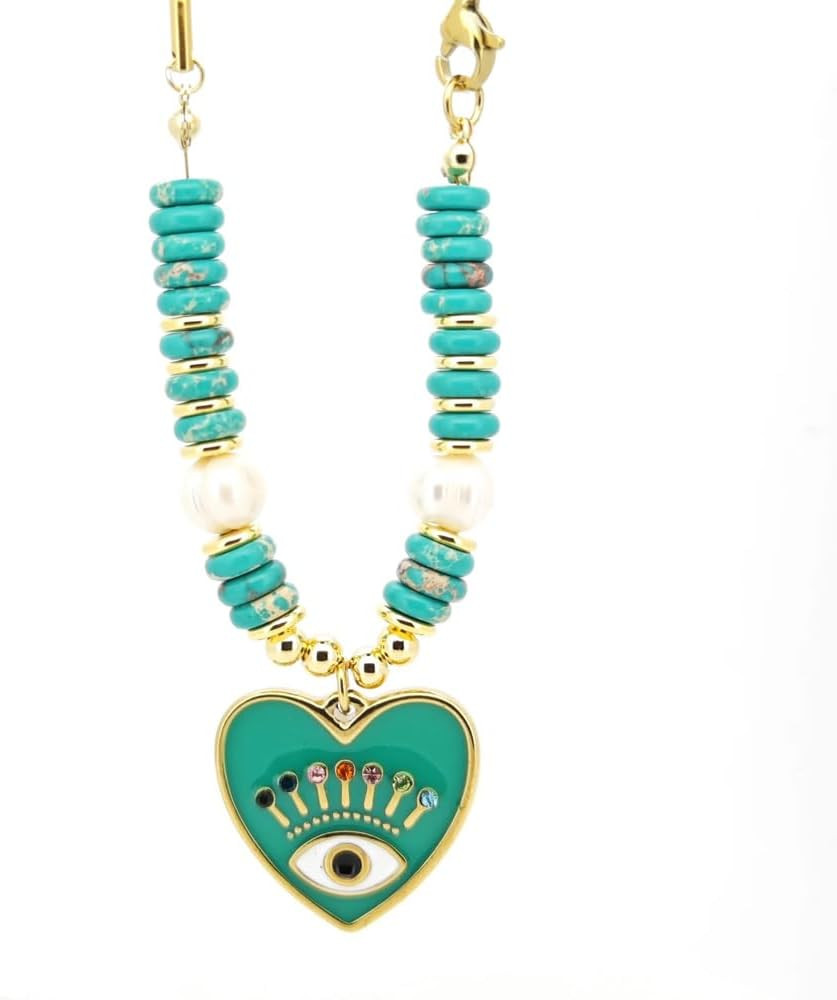 MUMU CABIN Tiny Rotatable Gold Heart Necklace with Rolo Chain for Women, Pendant Cute Dainty 18K ... | Amazon (US)