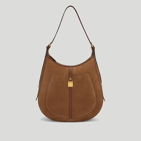 The Siena Hobo | Deep Tan Suede & Deep Tan Small Grain | DeMellier | DeMellier
