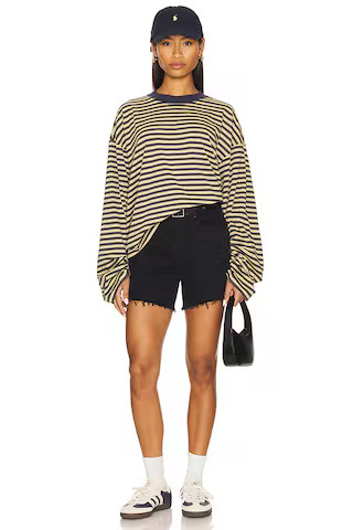 Bloom Top in Beige Stripe | Revolve Clothing (Global)