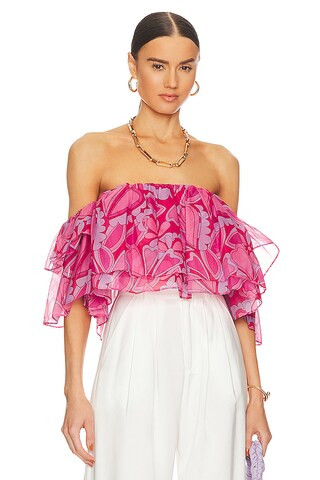 x REVOLVE Rossella Ruffle Top
                    
                    Show Me Your Mumu | Revolve Clothing (Global)