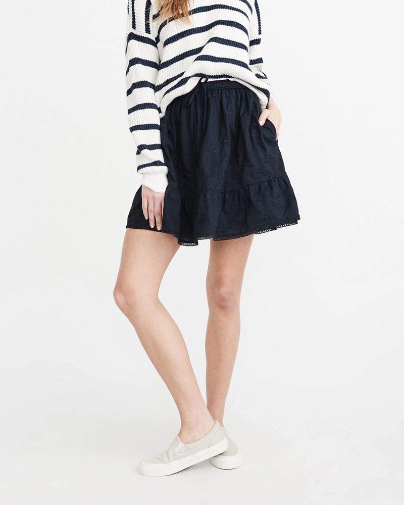 Embroidered Mini Skirt | Abercrombie & Fitch US & UK