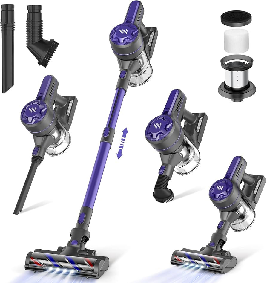 ZOKER Direct Cordless Vacuum Cleaner,Stick Vacuum Cleaner with Powerful Suction,Rechargeable Vacu... | Amazon (US)