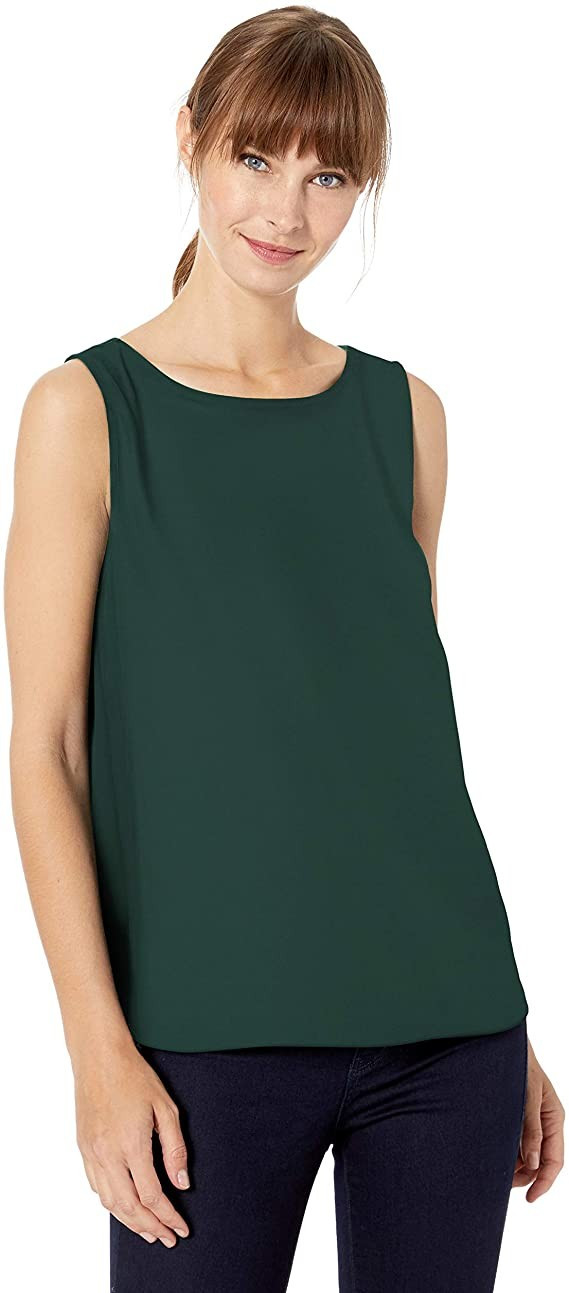 Amazon Brand - Lark & Ro Women's Sleeveless Layering Tank: Crew and V-Neck | Amazon (US)
