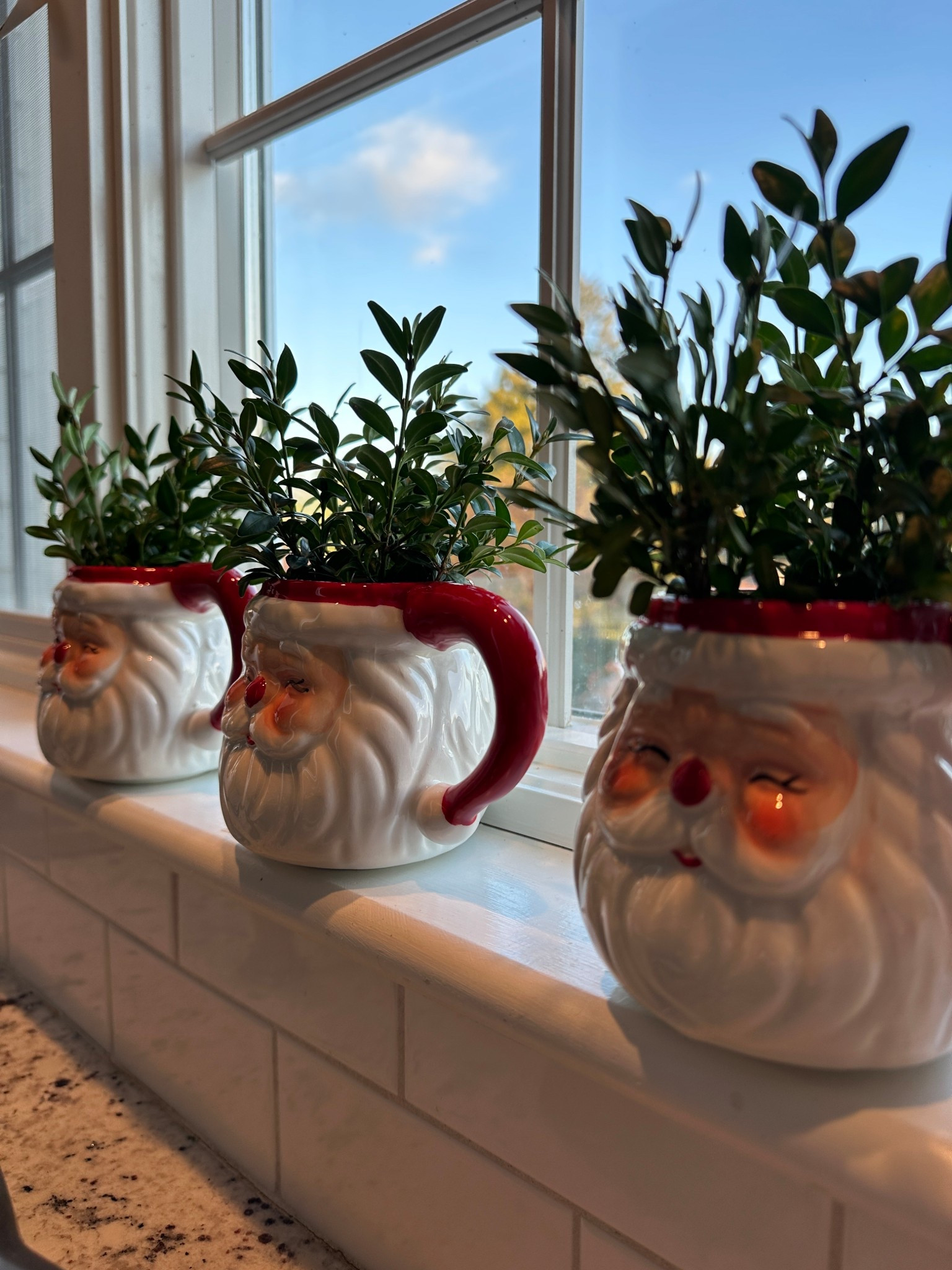 Santa mugs for your classic Christmas kitchen windowsill.  Add a nostalgic vibe to your home this Christmas with traditional Santa decor!

#LTKHoliday #LTKSeasonal #LTKHome