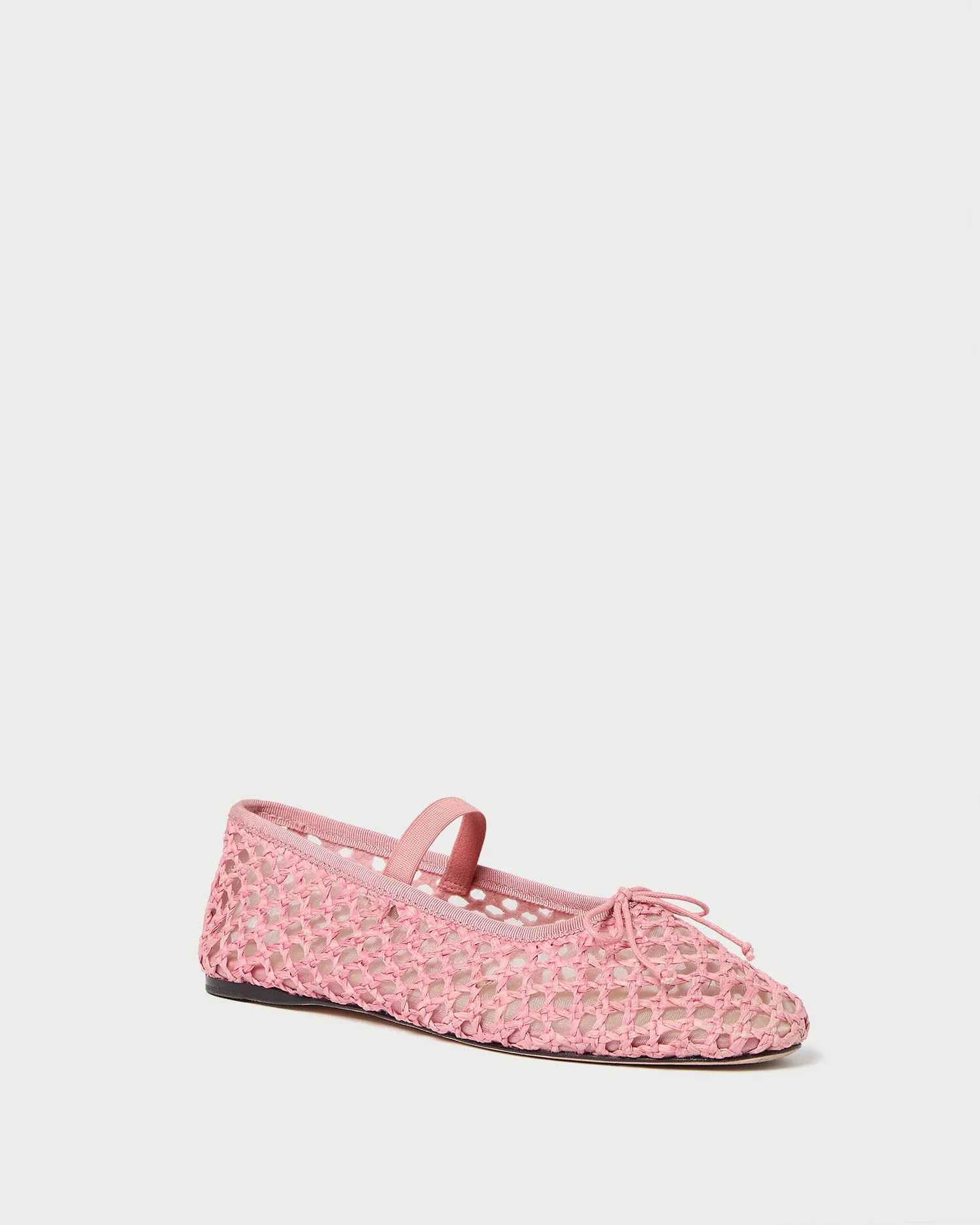 Leonie Pink Crochet Ballet Flat | Loeffler Randall