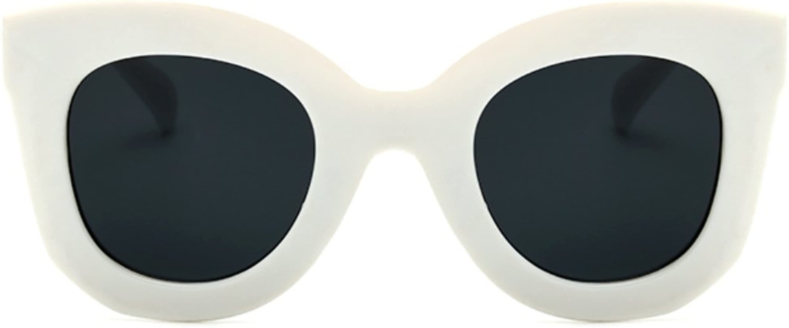 Freckles Mark Cute Butterfly Sunglasses for Women Trendy Round Cat Eye Sun Glasses Large Designer... | Amazon (US)