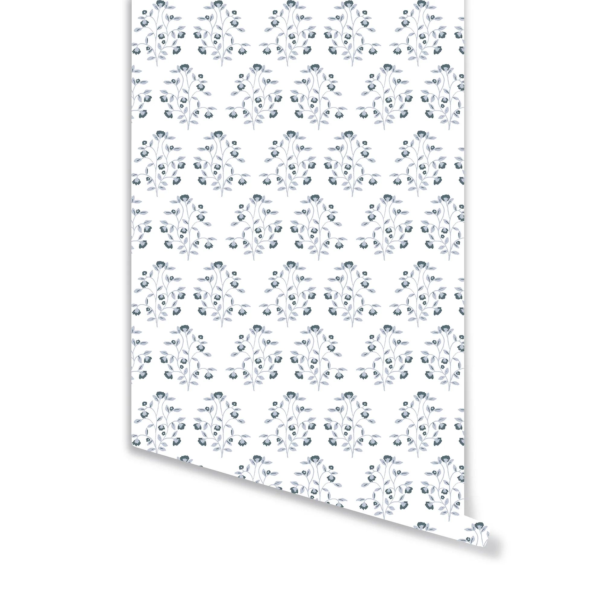 Lucille Floral Wallpaper in Navy | Brooke and Lou