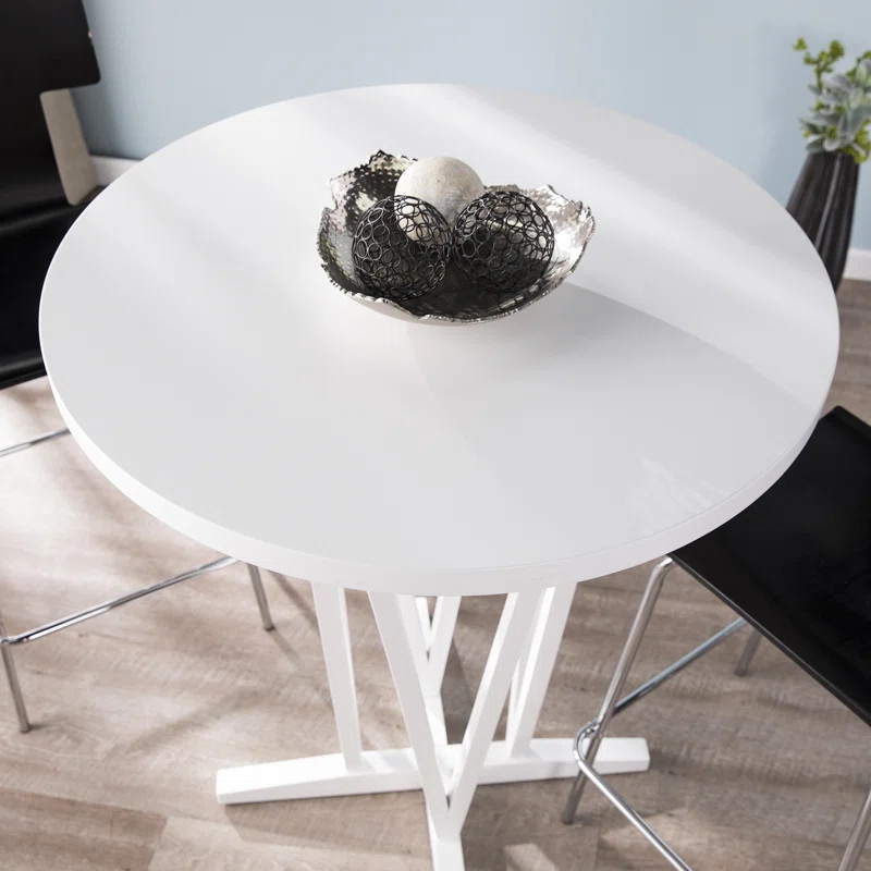 Anastasika Bar Height 35'' Pedestal Dining Table | Wayfair North America