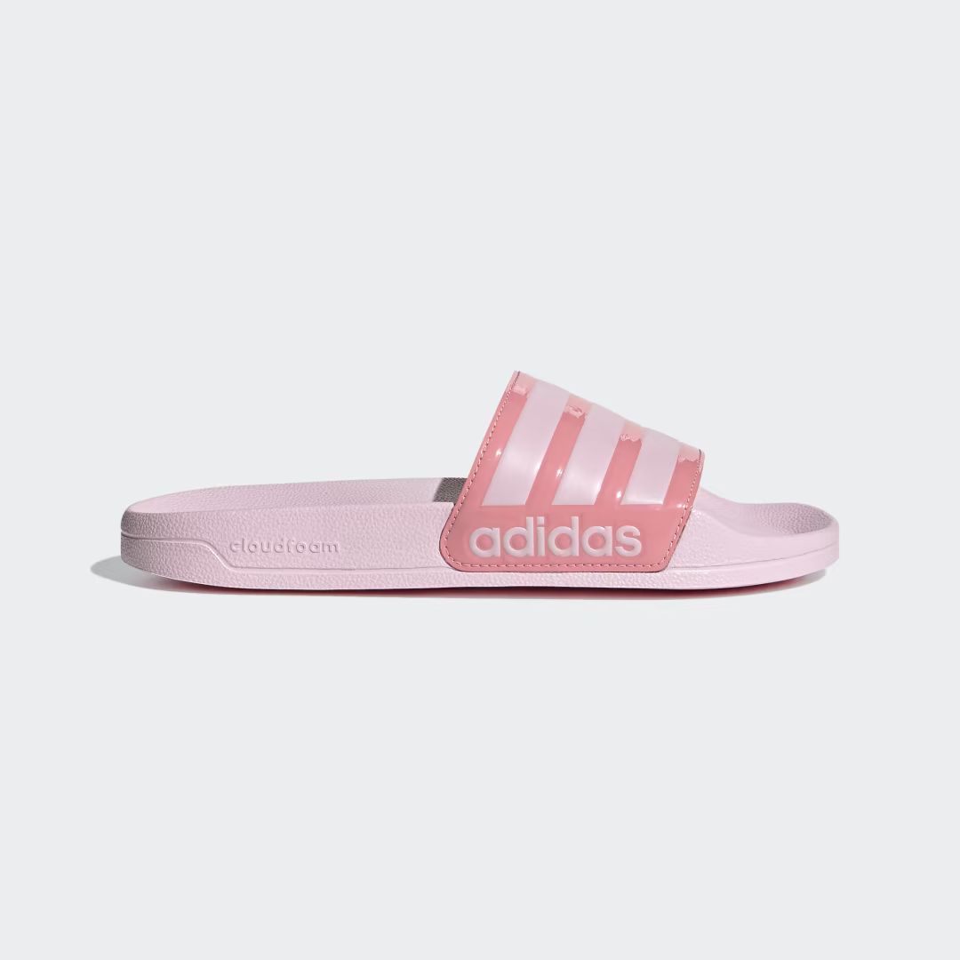adidas Adilette Shower Slides Clear Pink 6 Womens | adidas (US)