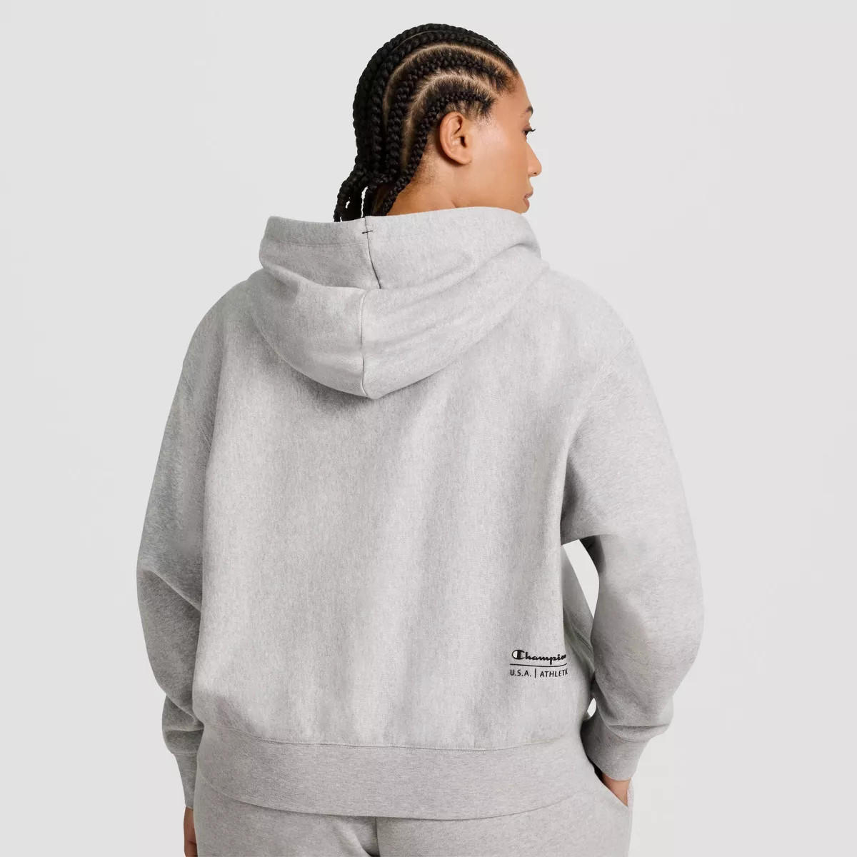 Champion Women's Cropped Fleece Zip-Up Sweatshirt - Cream M | Target