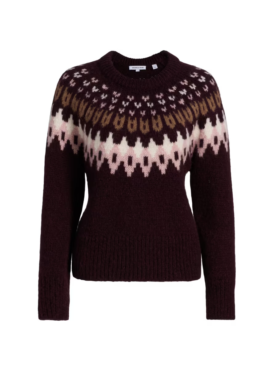 Anne Alpaca-Blend Fair Isle Sweater | Saks Fifth Avenue