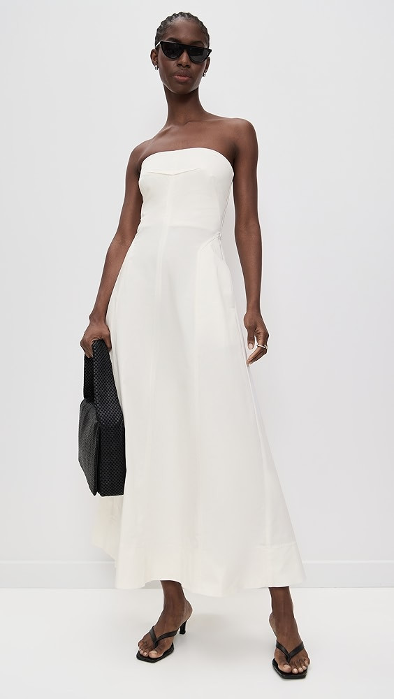 Sculpted Cotton Strapless Dress | Shopbop