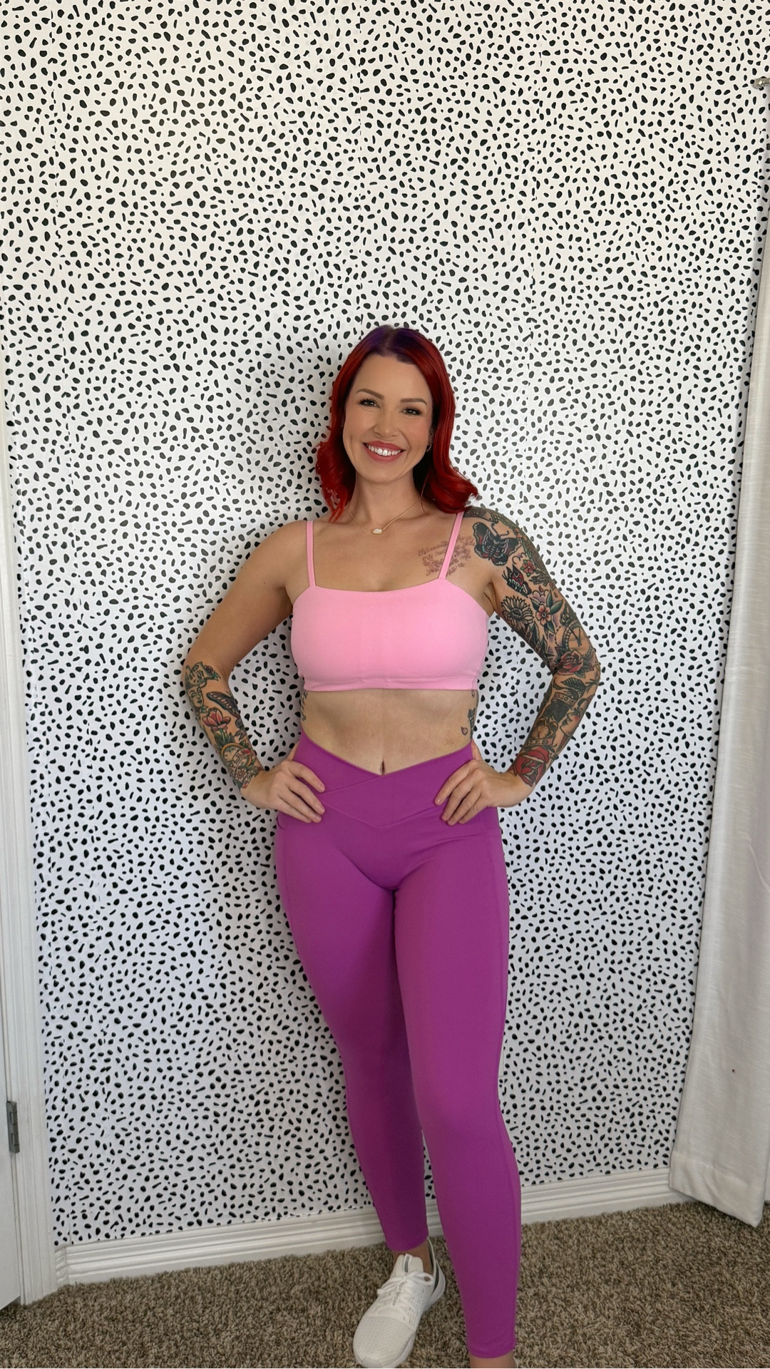 Amazon active wear 💪🏻
Outfit 1:
bra: large, leggings: medium 
Outfit 2:
bra: large, leggings: medium
Outfit 3:
bra: large, leggings: medium
Outfit 4:
bra: large, leggings: medium 

I am 5’6”, 155 lbs for reference 

#LTKFindsUnder50 #LTKfitnessgoals #LTKActive