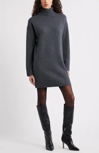 Nordstrom Long Sleeve Wool & Cashmere Sweater Dress | Nordstrom | Nordstrom