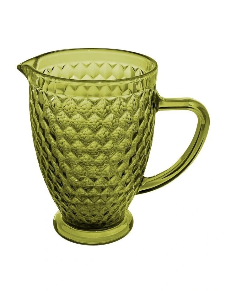 Casa DomaniCaterina Glass Jug 1.3L Gift Boxed in Green | Myer