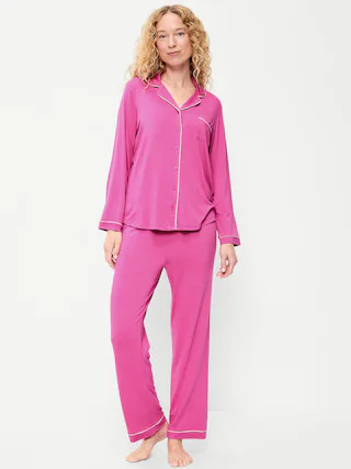 Sunday Sleep Knit Jersey Pant Set | Old Navy (US)