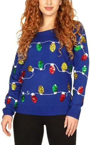 Tipsy Elves Women's Christmas Sweaters - Women's Ugly Christmas Sweaters - Embellished Winter Hol... | Amazon (US)