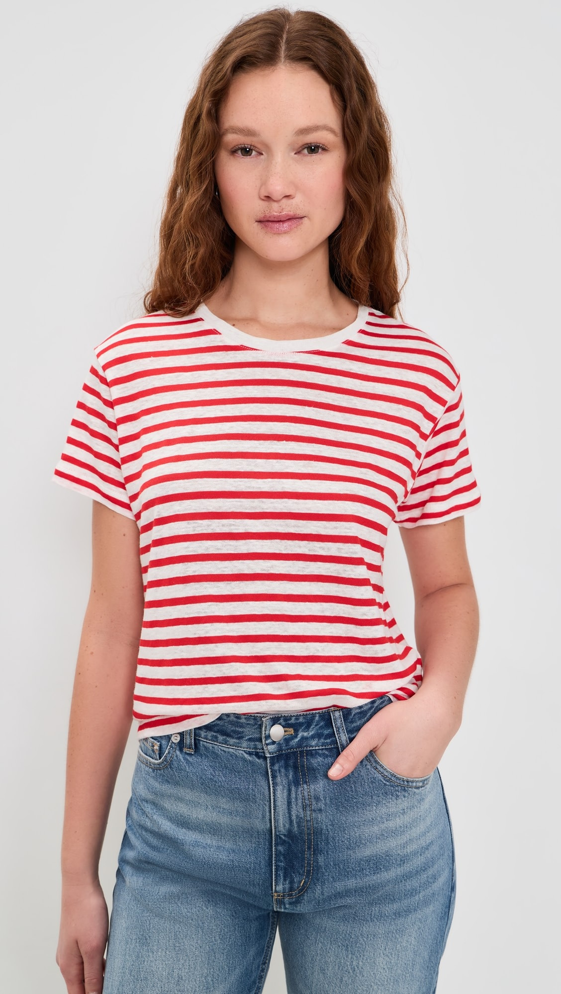 Garcon Striped Tee In Linen Cotton | Shopbop