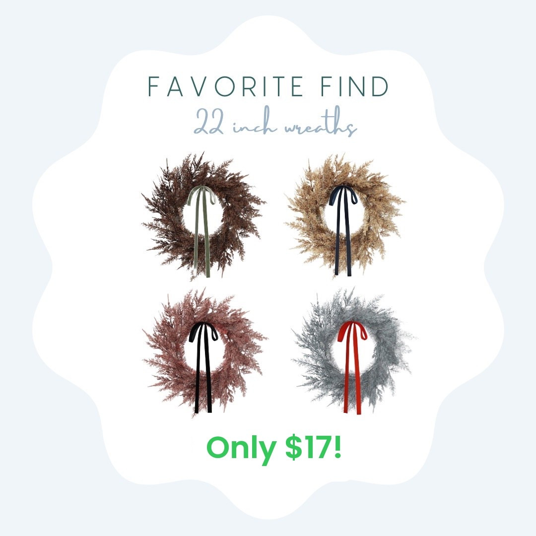 22 inch faux wreath only $15! 

Holiday, holiday decor, wreath, faux, wreath, holiday wreath, target, target home, target Christmas, target holiday, holiday decor 

Comment SHOP below to receive a DM with the link to this post on my LTK ⬇ https://liketk.it/5vtIg