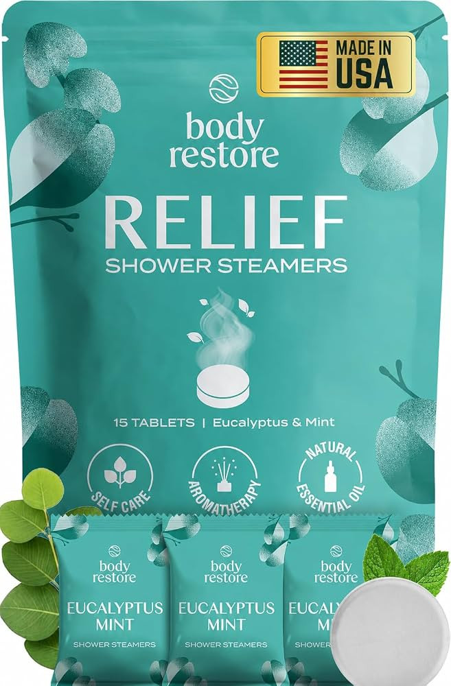 Body Restore Shower Steamers Aromatherapy 15 Pack \u2013 Fathers Day Gift for Dad, Birthday Gifts... | Amazon (US)