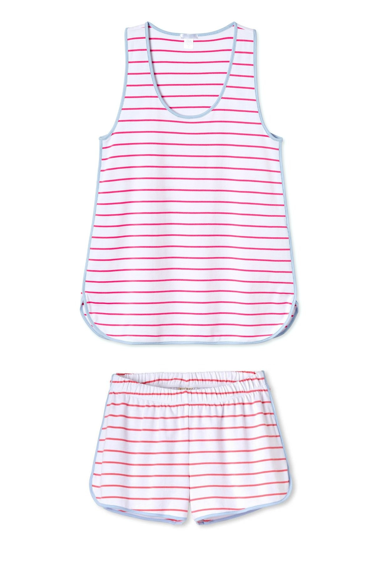 Pima Tank-Short Set in Sorbet | LAKE Pajamas