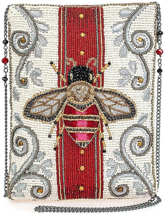 Mary Frances Royal Bee Beaded Mini Crossbody Bag Novelty Evening Clutch Purse, Multicolor | Amazon (US)