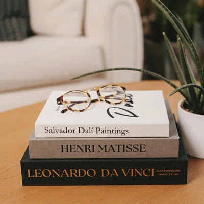 Elegant Linen Set of 3 Decorative Books for Home Decor Faux/Fake Books For Decoration Hardcovers | Wayfair North America