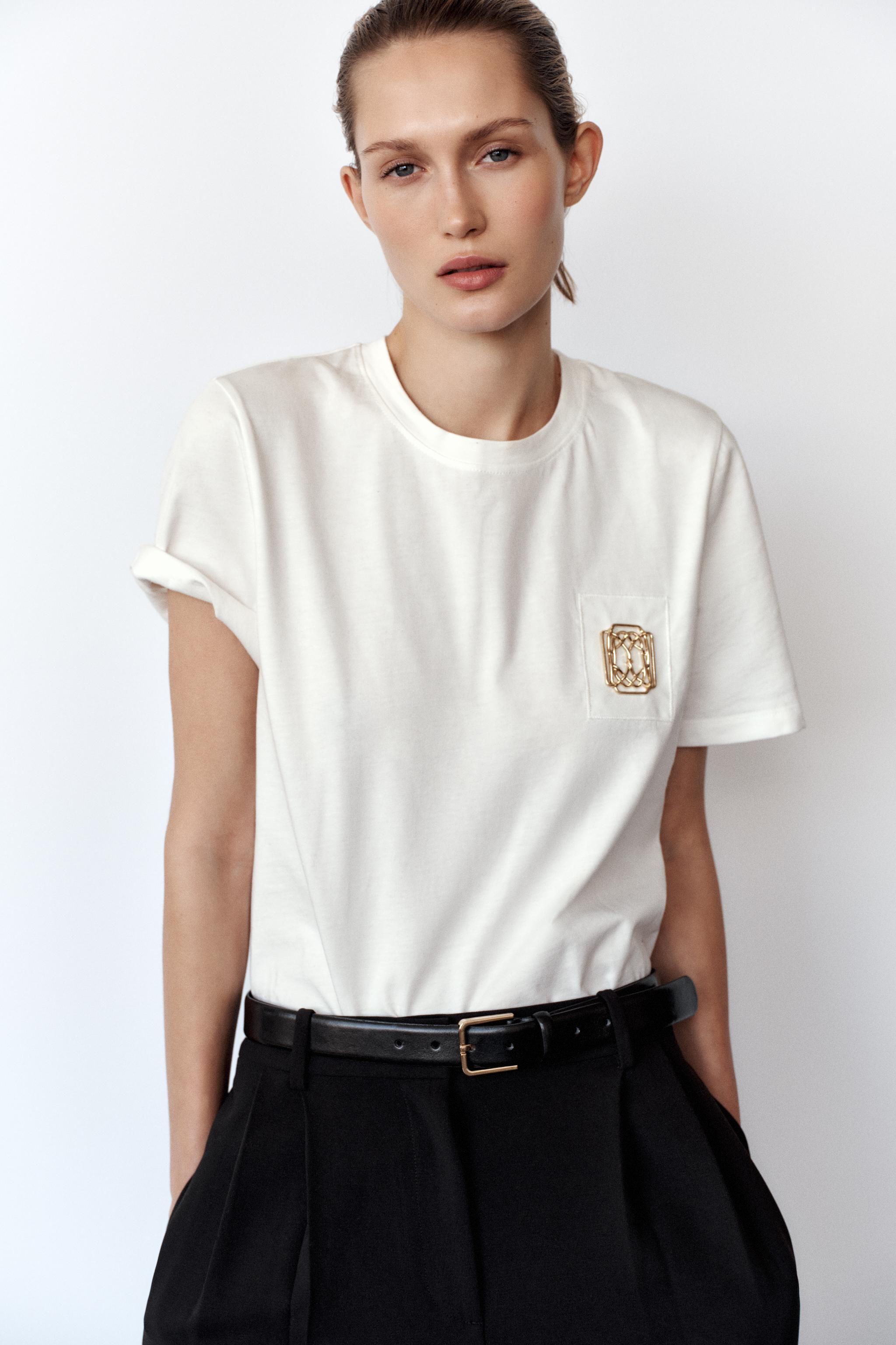 BROOCH T-SHIRT | Zara US