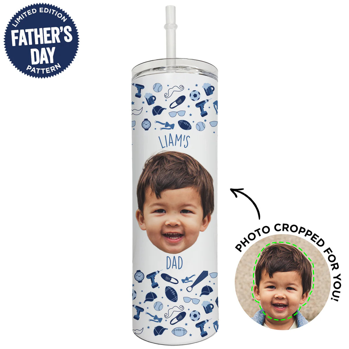Personalized Father's Day Skinny Tumbler | Type League Press