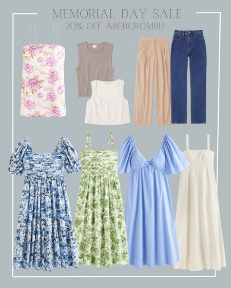 Abercrombie Memorial Day sale weekend day dresses maxi dresses pants jeans shorts 

#LTKunder100 #LTKstyletip #LTKsalealert