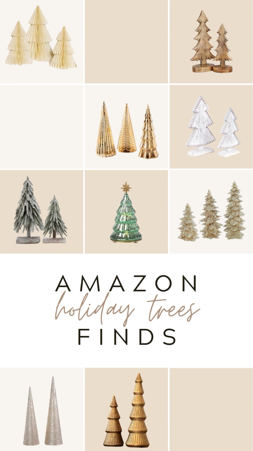 As a girl obsessed with boho decor I HAD to share my top #amazonfinds for Christmas decor…at least in the Christmas Tree department. 🌲🤎 I personally purchased the green glass christmas tree as well as the rounded wooden christmas tree duo and I am obsessed! 😍 Most of these items are included in a Black Friday sale so jump on them while they’re discounted! #LTKSeasonal #LTKHoliday

#LTKCyberWeek #LTKhome #LTKfindsunder100