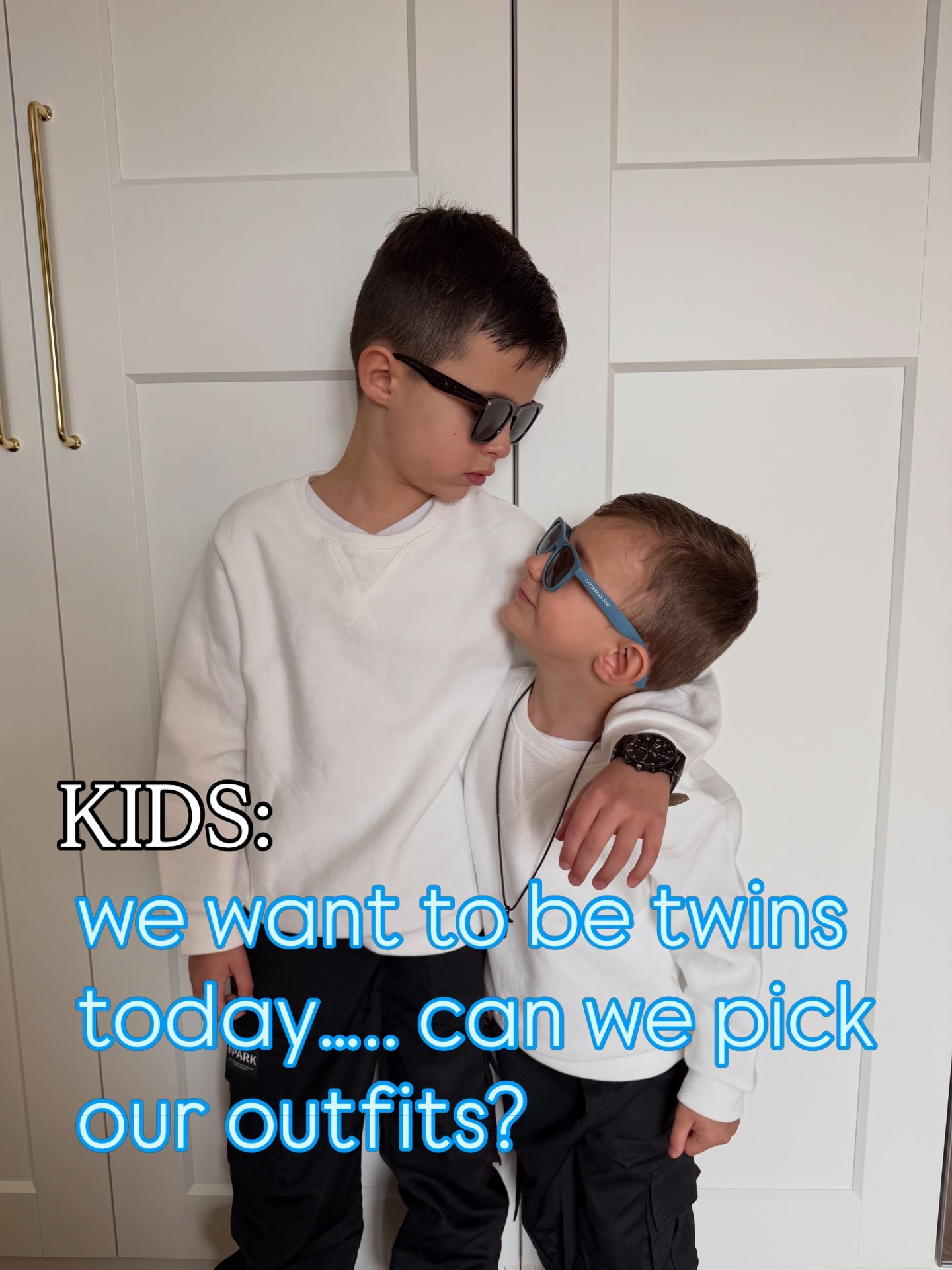 Mom, can we be twins and pick our outfits?
say less 😂

letting them dress themselves = creativity, confidence… and some very bold fashion choices 

and yes, we’re doing it on a budget because they change outfits (and sizes) every five minutes

#momlife #letthembekids #kidsstyle #budgetfriendly #parentingreels

#LTKstyletip #LTKkids #LTKsummer