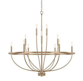 Greyson 12 Light 40" Wide Taper Candle Chandelier | Build.com, Inc.