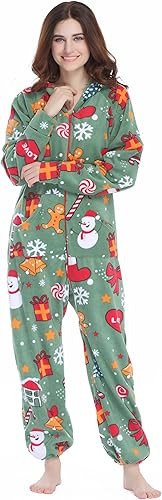 Amazon.com: XMASCOMING Women's & Men's Hooded Fleece Onesies One-Piece Pajamas : Clothing, Shoes ... | Amazon (US)
