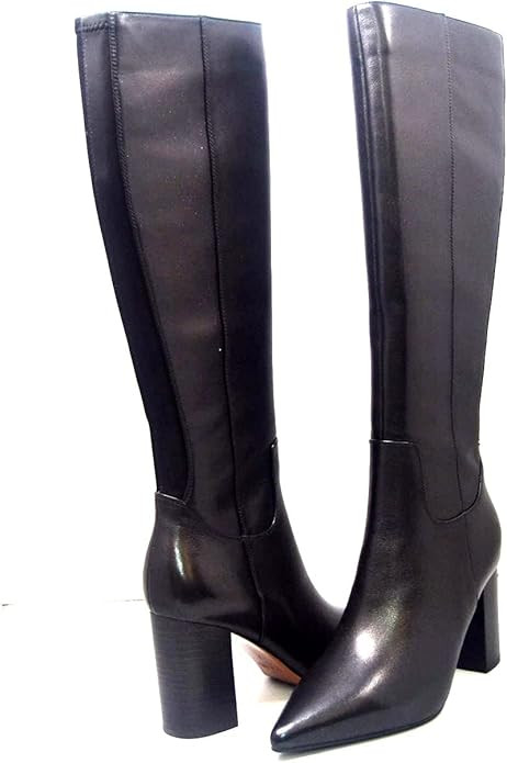 Barcelona Women's Leather Slim Calf dress Boot 13"-14" calf size | Amazon (US)