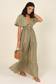 Danita Maxi Dress - Olive | Petal & Pup (US)