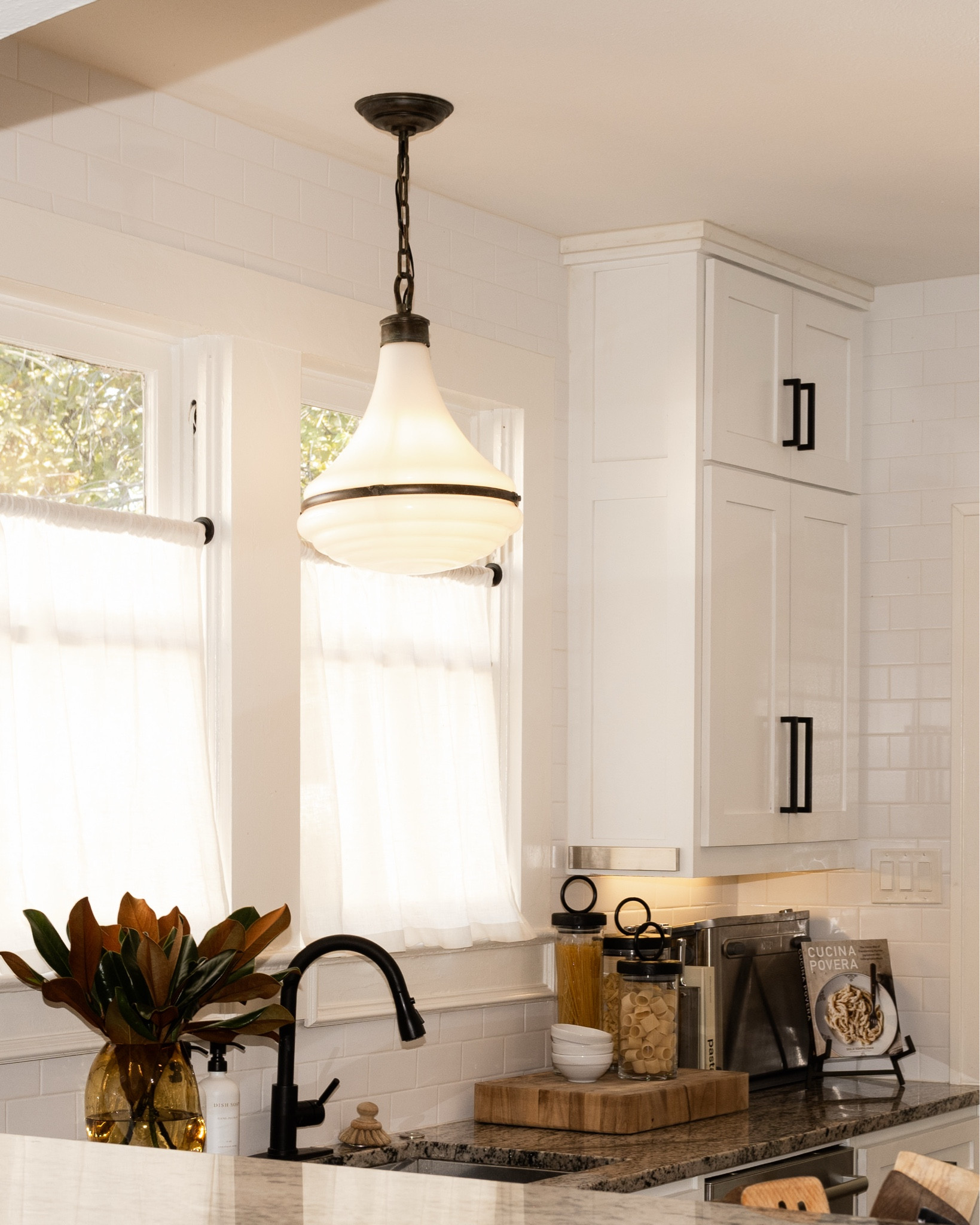 One swap, total transformation. 🙌🏼

Lighting can make or break a space—and this kitchen proves it. We replaced the old fixture with a malt lamp pendant that instantly brought warmth, character, and a soft vintage vibe to the heart of the home.

Never underestimate the power of good lighting. It’s not just functional—it’s foundational. 💡🤍

#InteriorDesign #KitchenDesign #LightingMatters #BeforeAndAfter #PendantLight #VintageVibes #DesignDetails #InteriorInspo #MaltLamp #MorganPageDesigns 

#LTKHome