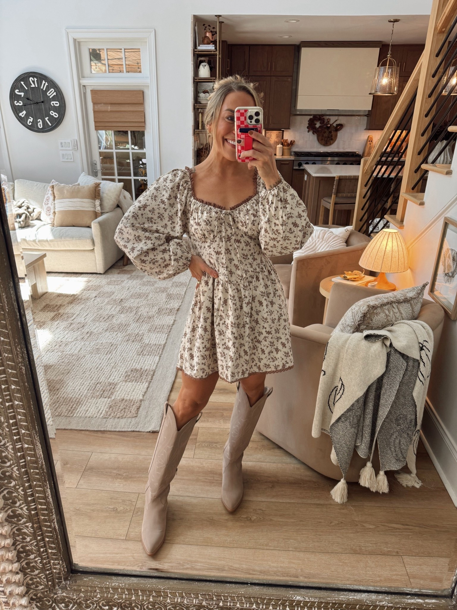 Happy OCTOBER🎃🤎🍂 Pink Lily is having a BOGO FREE sale today - Monday! Or you can use code HOLLEY for 30% off, whichever is the best deal for you! 

Sizing — S dress & tts boots!

Pink lily / fall / ootd / outfit inspo / family pictures / comfy / cute / Holley Gabrielle 

#LTKSeasonal #LTKSaleAlert #LTKFindsUnder100