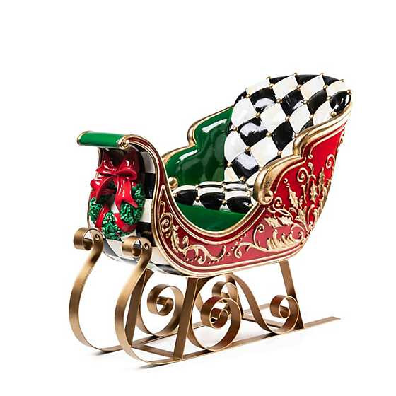 Courtly Check Luxe Trophy Sleigh | MacKenzie-Childs