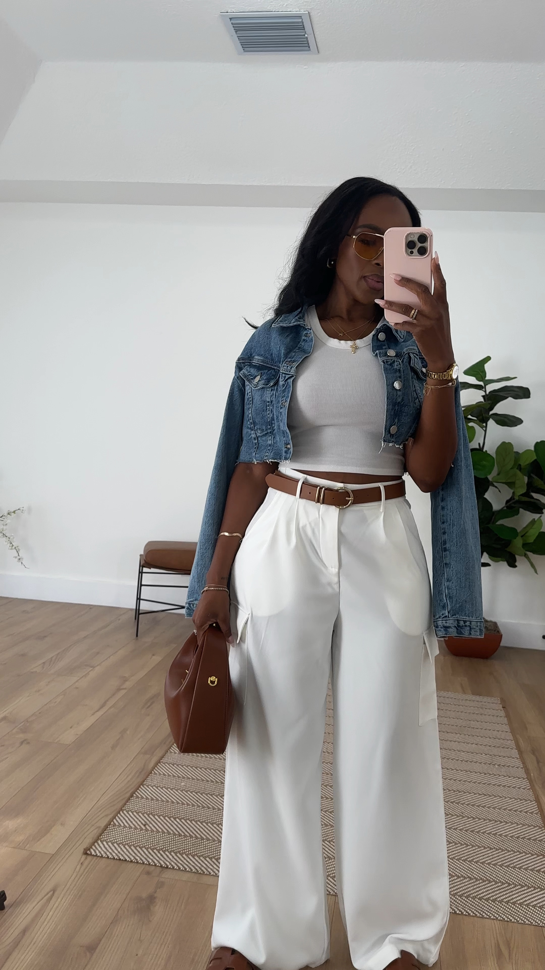 classy color combo 

Size 6 cargos / small tank & jacket 
True to size 

IG: @kirasfashionfinds

#LTKItBag #LTKFindsUnder50 #LTKU