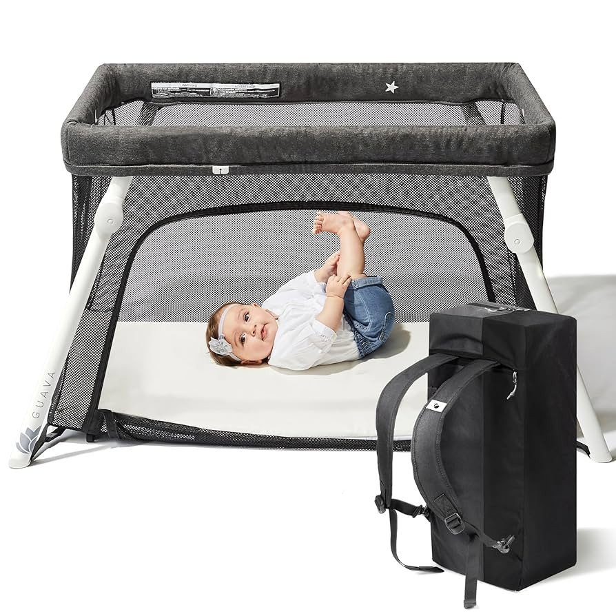 Guava Lotus Travel Crib with Lightweight Backpack Design | Certified Baby Safe Portable Crib | Fo... | Amazon (US)