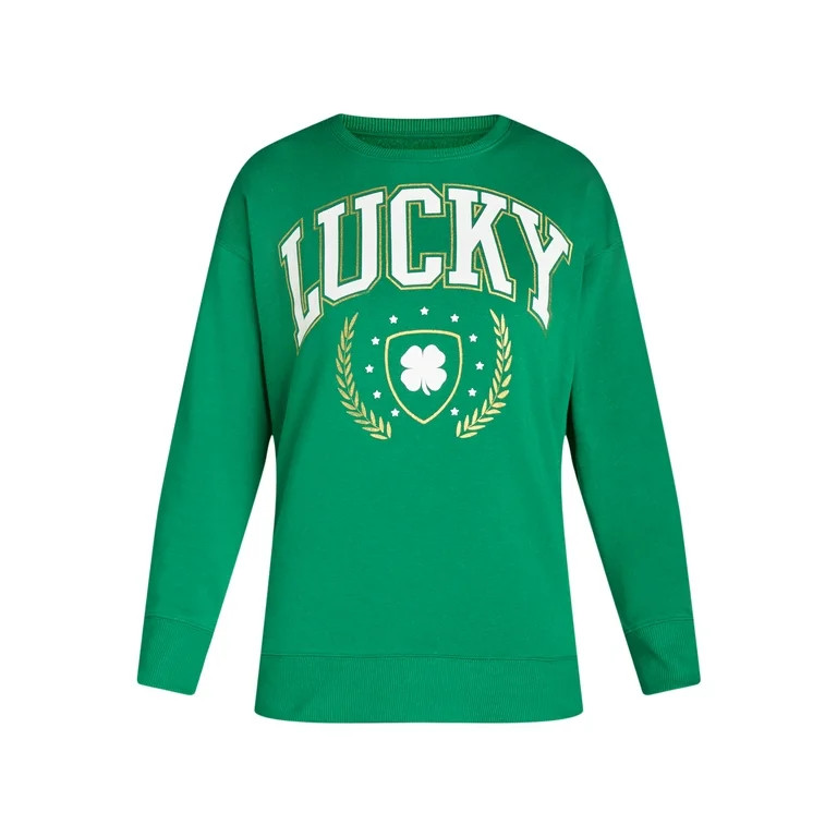 St. Patrick’s Day Women's Graphic Sweatshirt from Way to Celebrate, Sizes S-XXXL | Walmart (US)