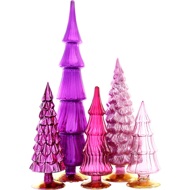 Hue Trees Set of 5, Violet | Maisonette